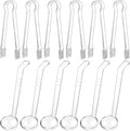 12 Pieces Plastic Serving Utensils Set Including 6 Pcs 1 oz Small Ladle and 6 by Domensi