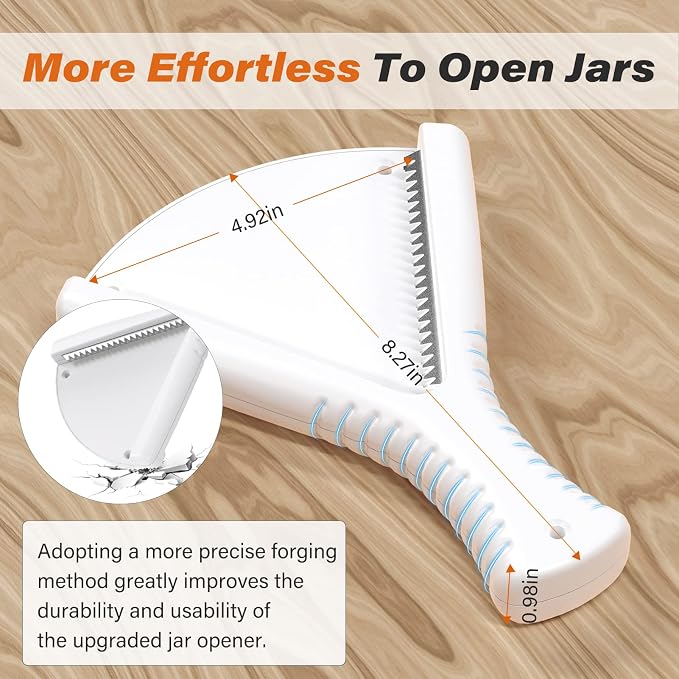 Jar Opener for Weak Hands, Dual Usage | Easy Grip Jar Opener & Under Cabinet - Image 4