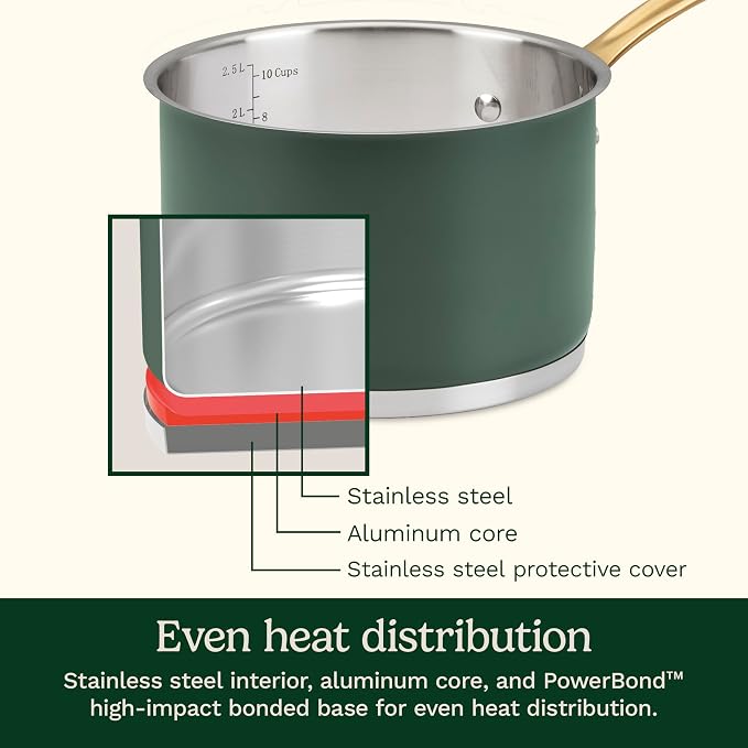 Cuisinart Cookware Set, 11 Piece Stainless Steel Cookware Pots and Pans - Image 7