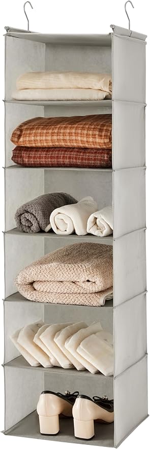 MAX Houser 6 Tier Shelf Hanging Closet Organizer, Closet Hanging Shelf by MAXHouser