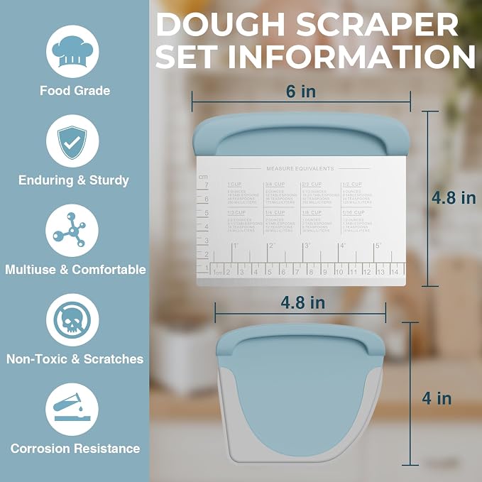 Bench Scraper Dough Cutter Tool - Image 3