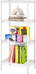 SINGAYE 4 Small Shelves Storage Shelf Wire Shelving Unit Metal Shelf Adjustable by SINGAYE