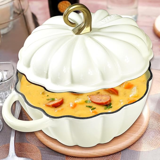 Pumpkin Cast Iron Dutch Oven - Image 8