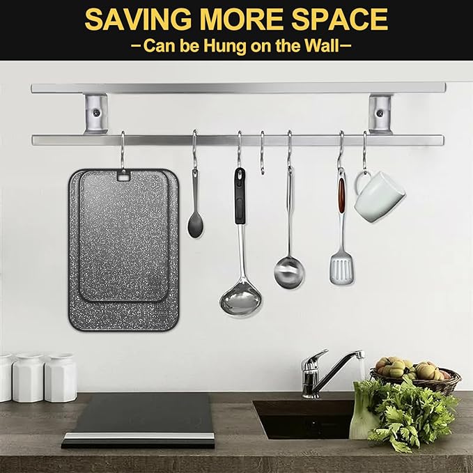 Plastic Cutting Board Dishwasher Safe, 2 Cutting Boards Large Cutting Board - Image 7