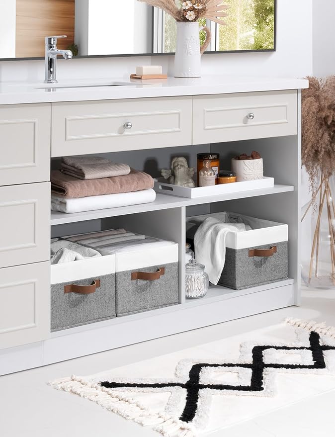 StorageWorks Fabric Shelf Baskets, Closet Organizers and Storage Basket - Image 8