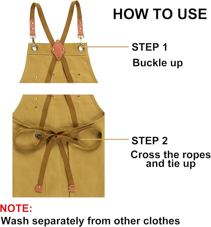 ZOMAO Chef Apron for Women Men - Image 8