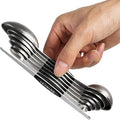 Magnetic Measuring Spoons Set Stainless Steel Dual Sided Stackable Teaspoon by YellRin