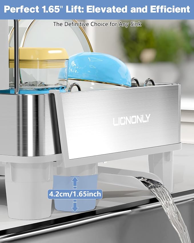 Dish Drying Rack, 304 Stainless Steel Expandable Dish Rack - Image 6