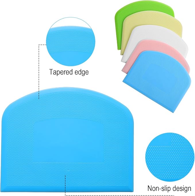 10 Pcs Plastic Bench Scraper for Baking - Image 3