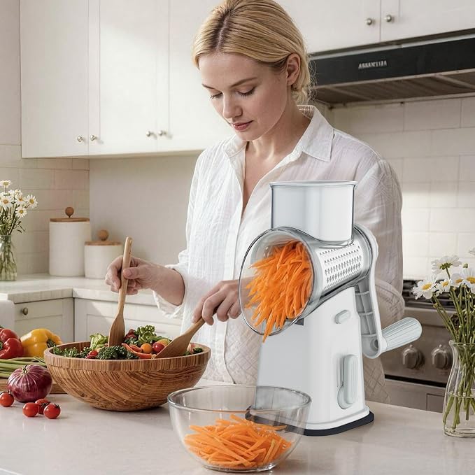 Ourokhome Rotary Cheese Grater Cheese Shredder - Image 7
