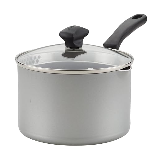 Farberware Cookstart DiamondMax Nonstick Straining Saucepan, Dishwasher Safe by Farberware