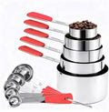 Bopei Measuring Cups and Spoons Set Stainless Steel 10 Piece by Bopei