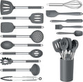 Onader Kitchen Cooking Utensils Set of 15, Silicone and Stainless Steel by Onader