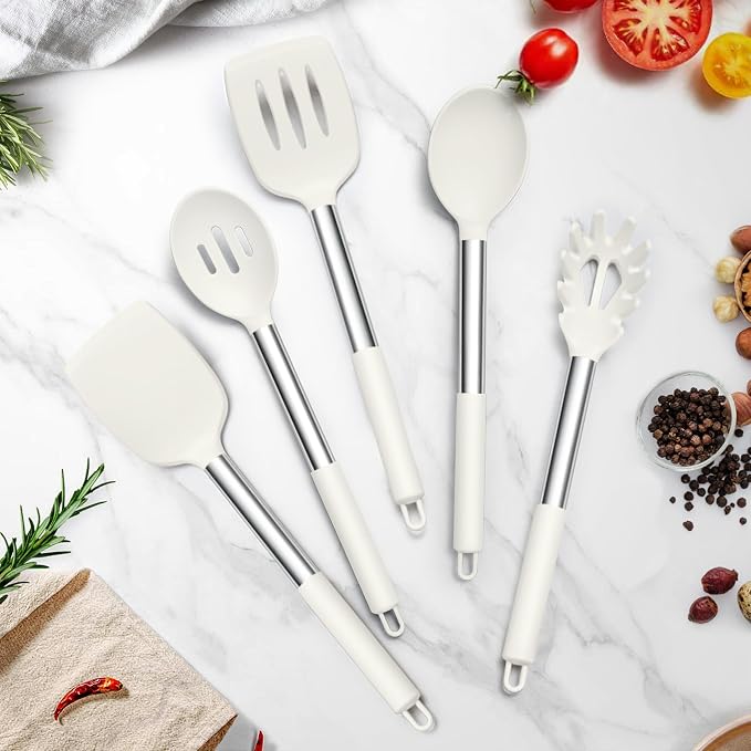 TeamFar Cooking Utensils Set, for Nonstick Cookware Flipping Frying Turning - Image 7