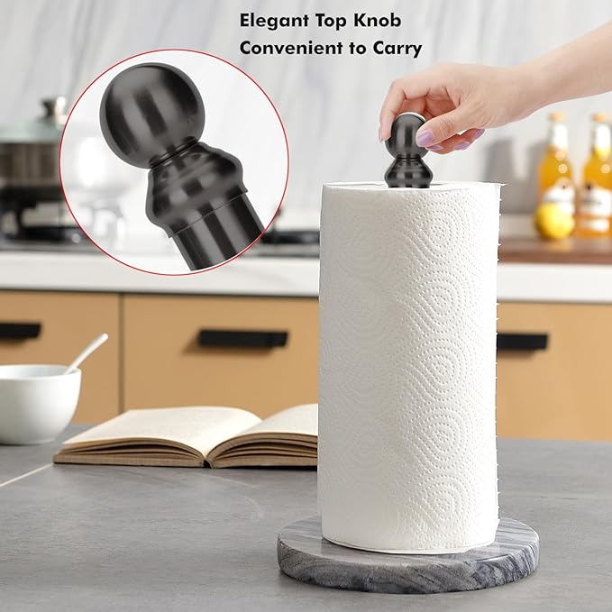 Black Paper Towel Holder Countertop - Image 5