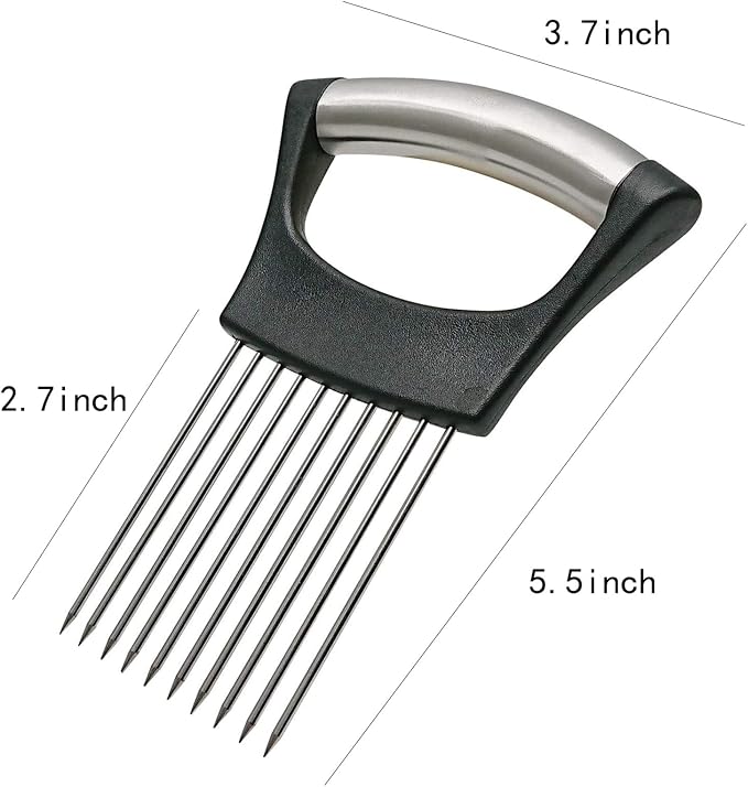 Stainless Steel Onion Holder for Slicing, Onion Slicer Holder, Onion Cutter for - Image 2