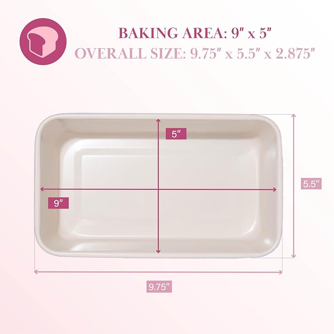 Paris Hilton Nonstick Carbon Steel Bakeware Collection, 9-Inch x 5-Inch Loaf Pan - Image 2