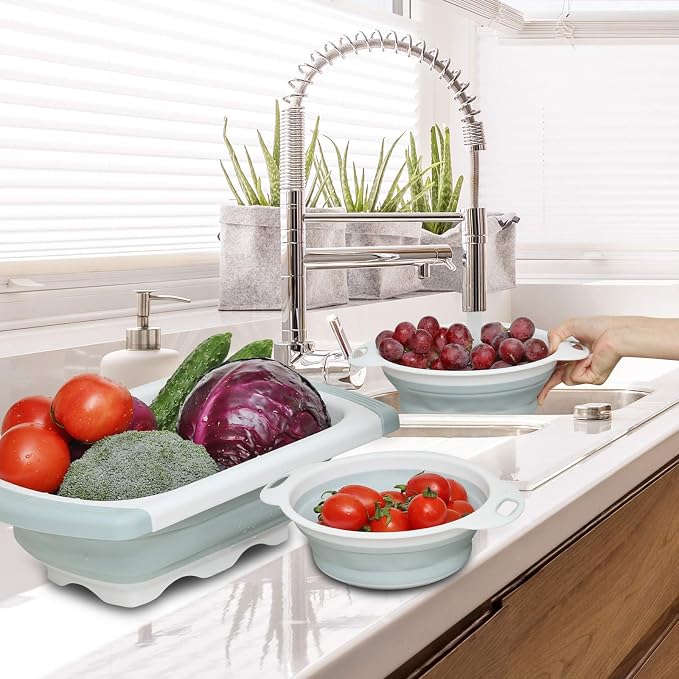 Colander Collapsible, Kitchen Strainer Colander, Collapsible Colander - Image 5