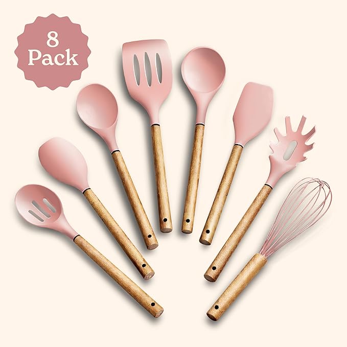 Country Kitchen Non Stick Silicone Utensil Set - Image 2