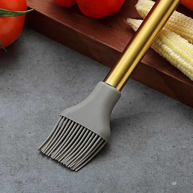 Gold Basting Brush, Berglander Non-stick Silicone Kitchen Brush - Image 5
