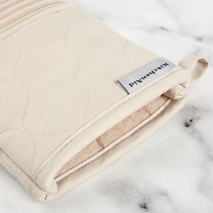 KITCHENAID Quilted Cotton Terry Cloth Oven Mitt, Pot Holder, Kitchen Towel - Image 7
