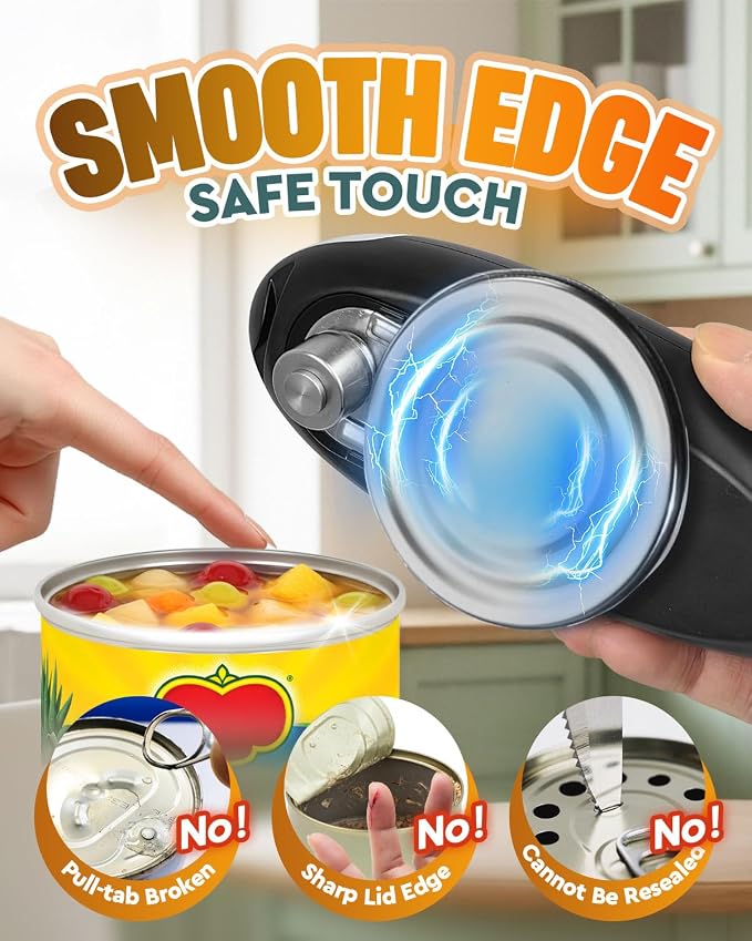Zoomsnail Electric Can Opener, Automatic Rechargeable Can Openers - Image 4