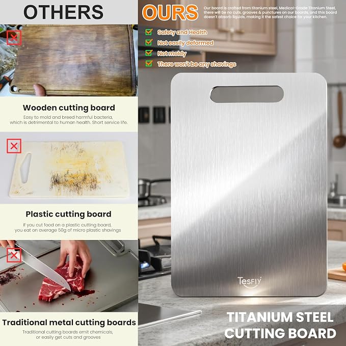 New Titanium Cutting Board -100% Pure Titanium Cutting Boards - Image 2