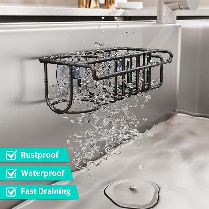 HapiRm 4 in 1 Kitchen Organizers and Storage, SUS304 Stainless Steel Brush - Image 3