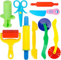 Dough Tool Kit, Rolling Pins, Safety Scissors, Dough Extruder, Plastic Knife by iShyan