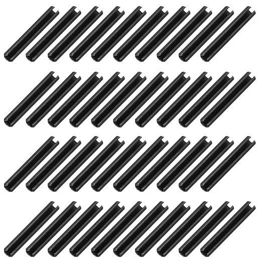 MECCANIXITY 60Pcs Slotted Split Roll Pins 7/50 Inch Dia. 1 Inch Length 65Mn by MECCANIXITY