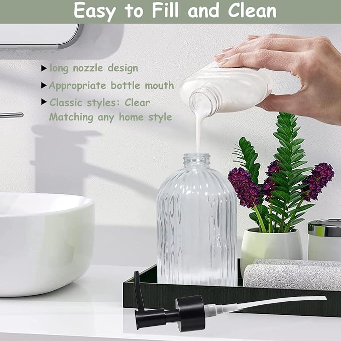 Clear Glass Soap Dispenser - Image 3
