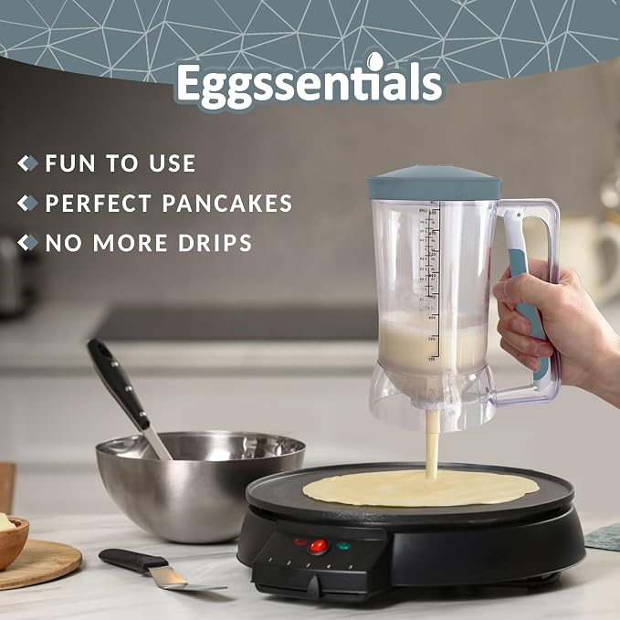 Eggssentials Pancake Dispenser – Easy Control Cake Mix Dispenser - Image 5