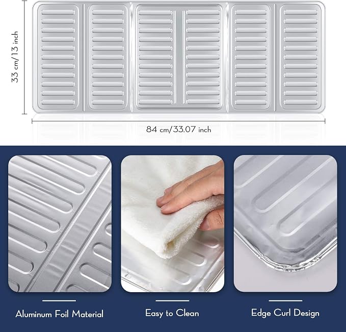 2 Pieces Splatter Guards for Frying Stove Splatter Guard Anti Oil Barrier - Image 2