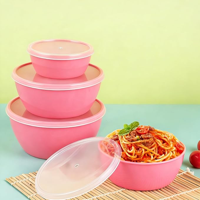 4-Piece Classic Plastic Prep Bowls - Image 7