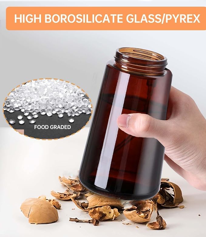 16oz/470ml Olive Oil Sprayer for Cooking, 2 in 1 Oil Dispenser Bottle Spray and - Image 5