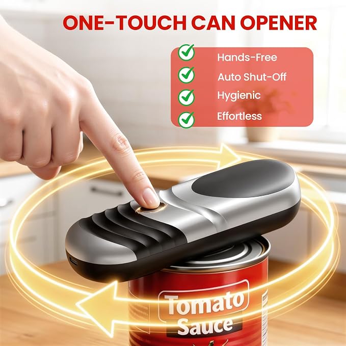 Electric Can Opener One Touch Automatic Can Opener - Image 3