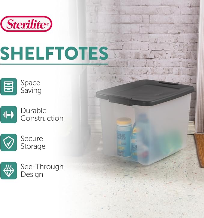 Sterilite 6-Pack ShelfTote, 50 Quart, and Office - Image 4