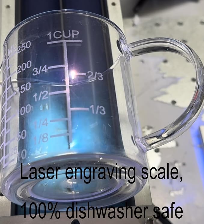 Ackers Mirror Scale Glass Measuring Cup--Made of High Borosilicate Glass - Image 7