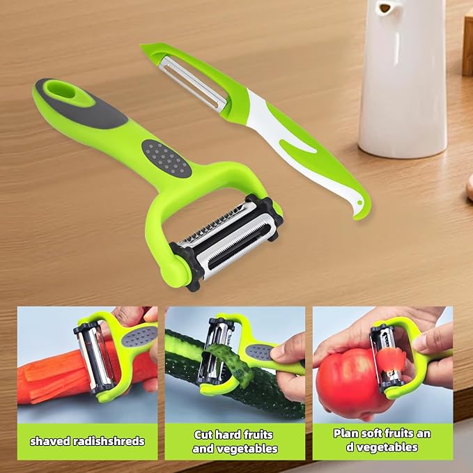 Razor-Sharp​ 4 In 1 Veggie Peelers - Image 7