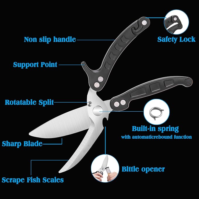 Poultry Shears Scissors Heavy Duty, Kitchen Shears, Separable easy to clean - Image 4
