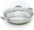 David Burke Stature 12.5" Fry Pan – Thick Solid Steel Side Handles by David+Burke