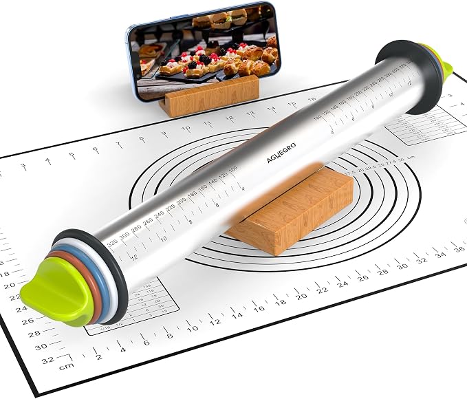 Stainless Steel Rolling Pin by Aguegro