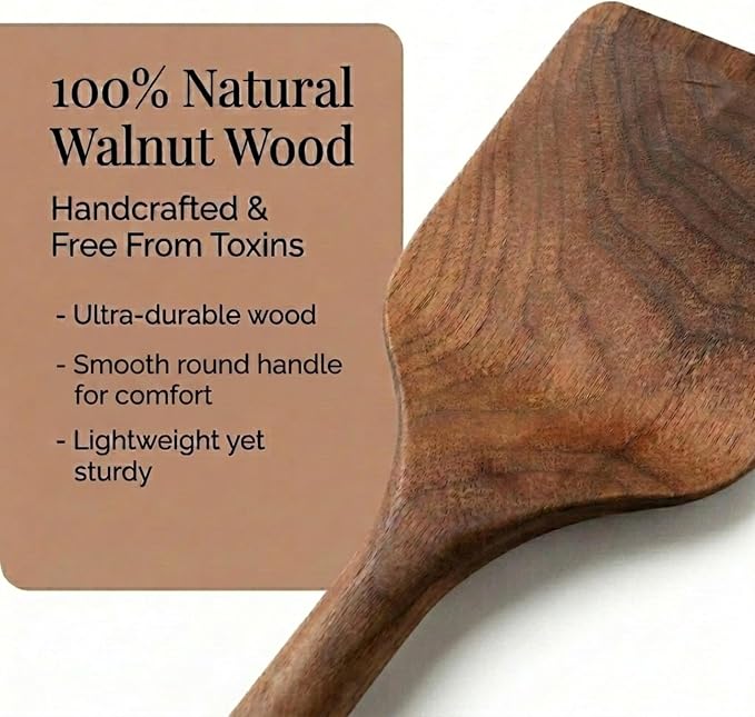 Salt & York 5-piece Walnut Wooden Kitchen Utensil Set - Image 5