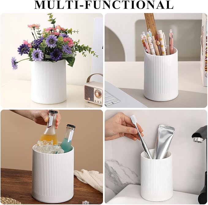 HOMQUEN 360° Rotating Utensil Holder, 6.3''+4.7'' Plastic Kitchen Utensil Holder - Image 7