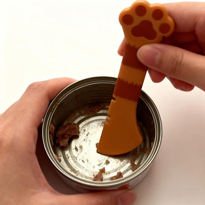 Cat Spoons for Wet Food Pet Can Lid Cover, Silicone Multi-Function Cute Paw - Image 8