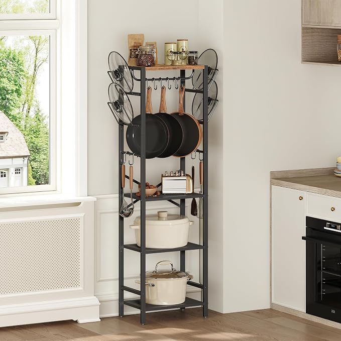 MAHANCRIS 4-Tier Pot Rack, Pots and Pans Organizer - Image 2