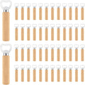 50 Pcs Wooden Bottle Opener Bulk Wooden Beer Opener Engravable DIY Bottle Opener by Yugada