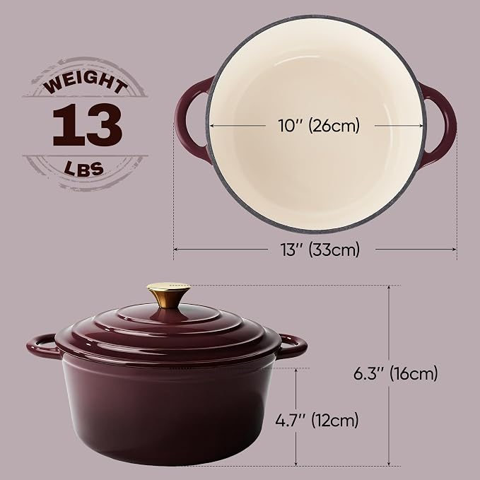 Vintage Style 6 Quart Dutch Oven Pot - Image 4