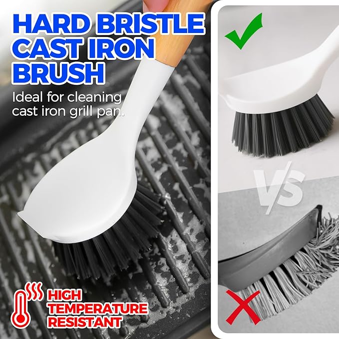Holikme 3 Pack Dish Brush Set - Image 3