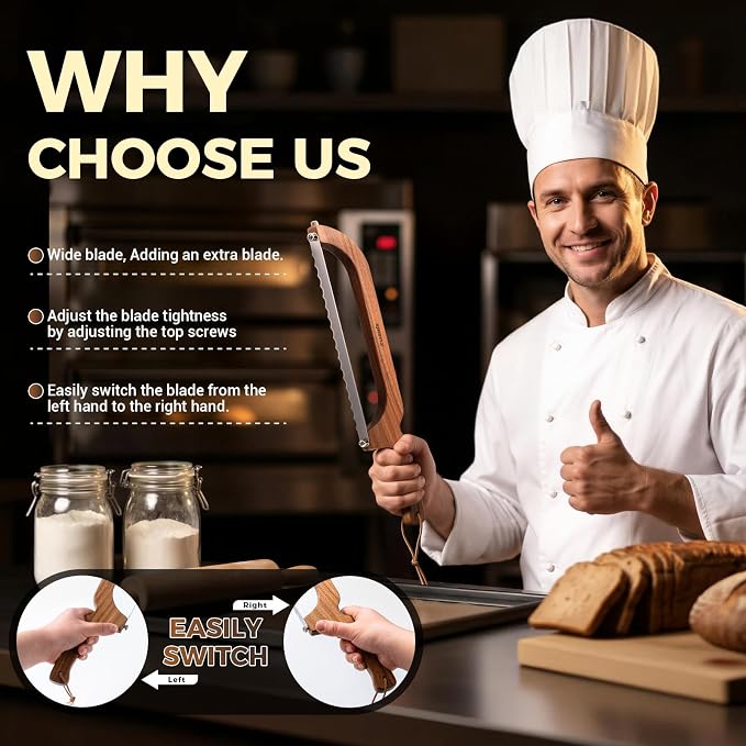 Sourdough bread knife, Bread Slicer - Image 4